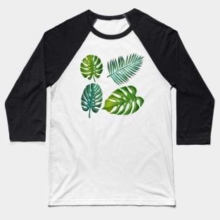 Tropical Leaves Baseball T-Shirt